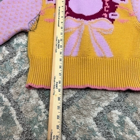 LOVESHACKFANCY Crochet-knit cotton-blend sweater FLAW - Picture 10 of 13